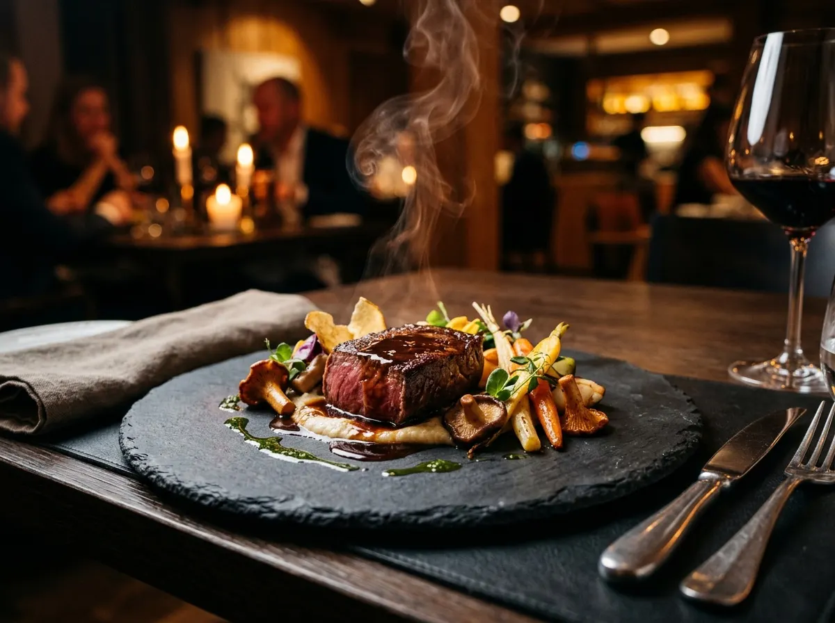 Plato de restaurante fotografiado para campaña