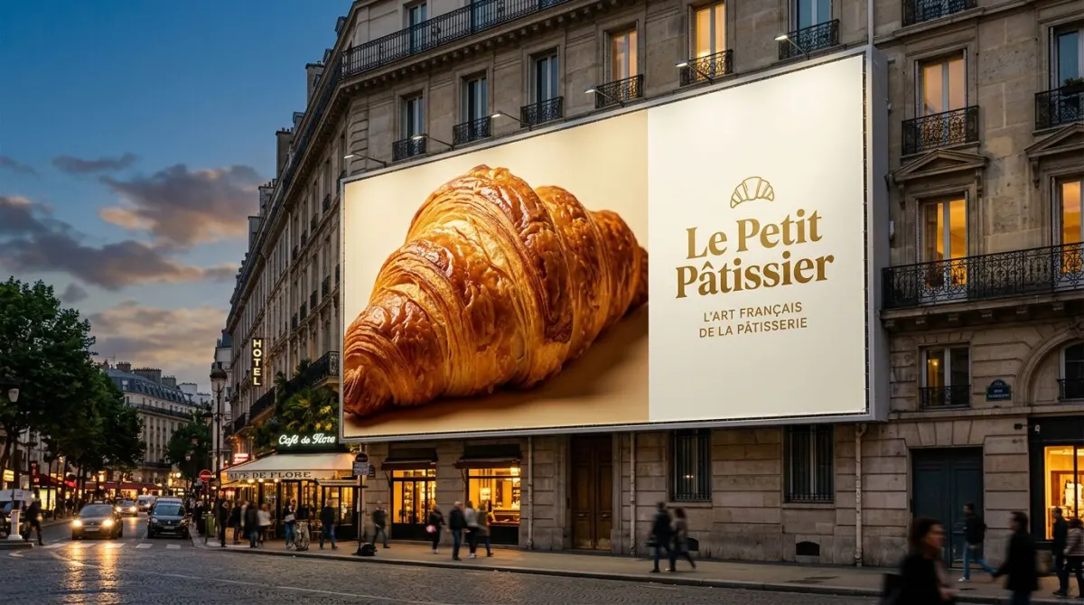 Valla publicitaria con pieza de campaña
