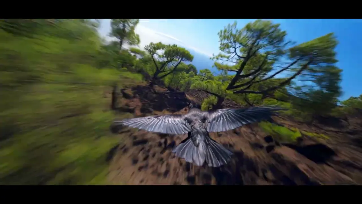 Fotograma del documental de la Ruta de los Volcanes, dron e IA 2