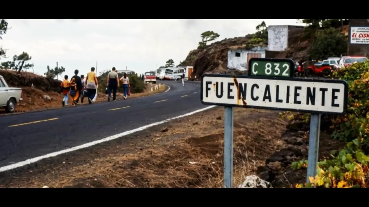 Fotograma de la reconstrucción histórica del Teneguía 2