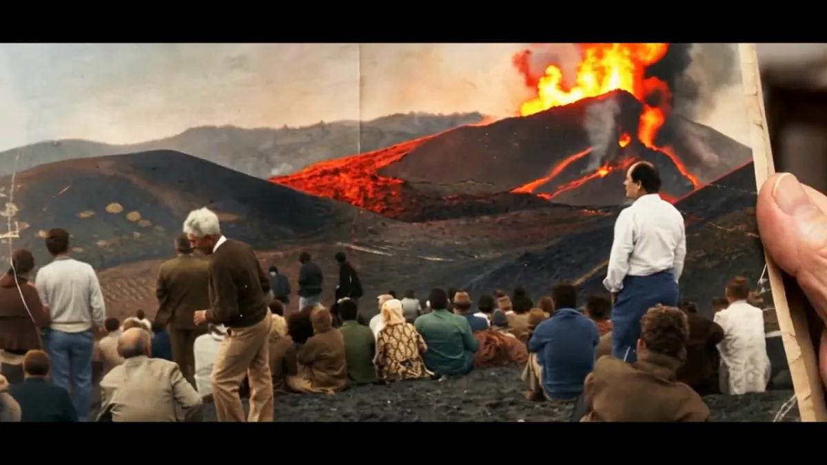 Fotograma de la reconstrucción histórica del Teneguía 5