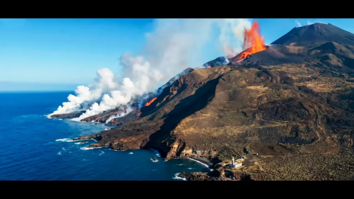 Fotograma de la reconstrucción histórica del Teneguía 6