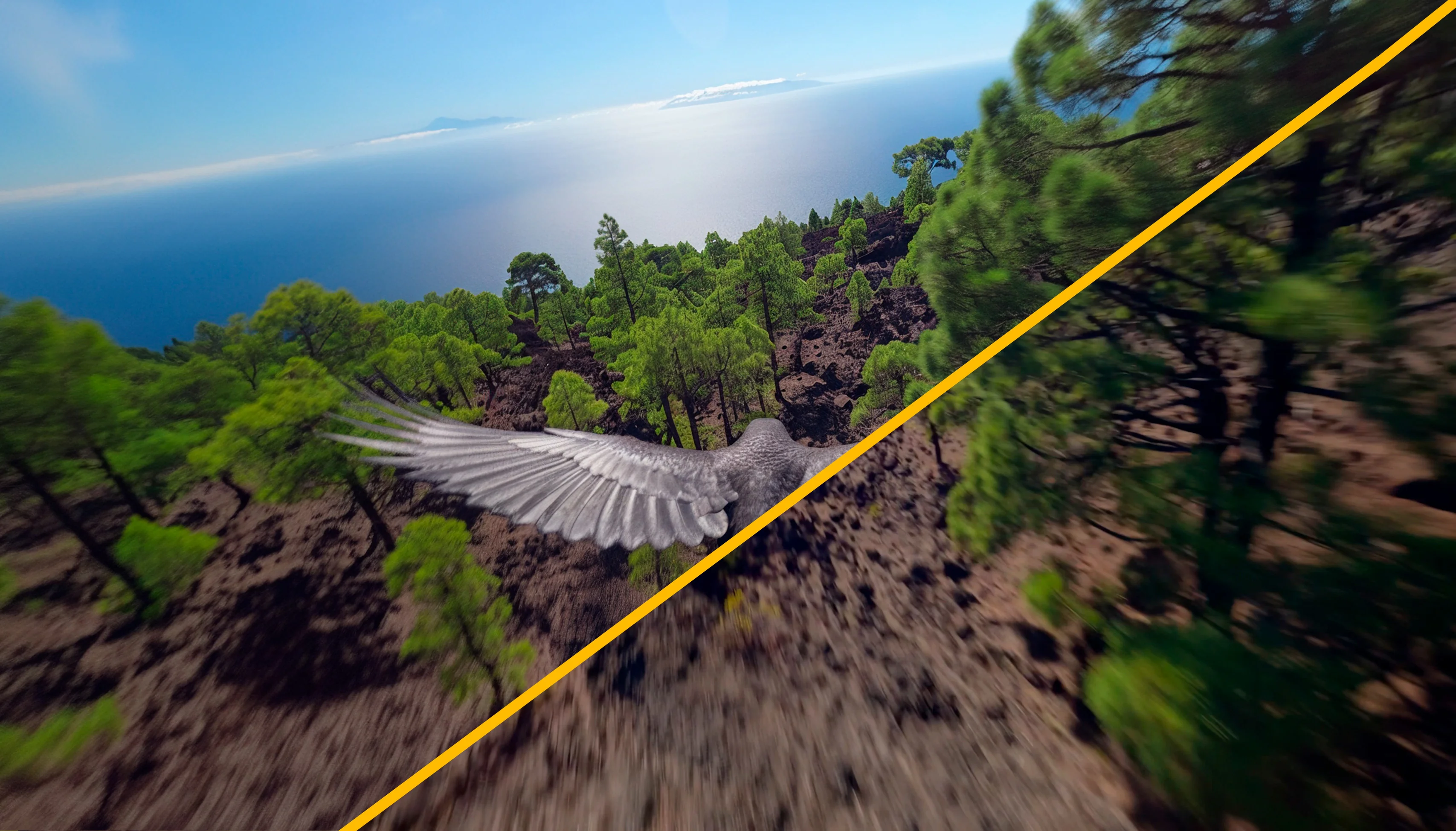 Ruta de los Volcanes · Imagen Real + IA