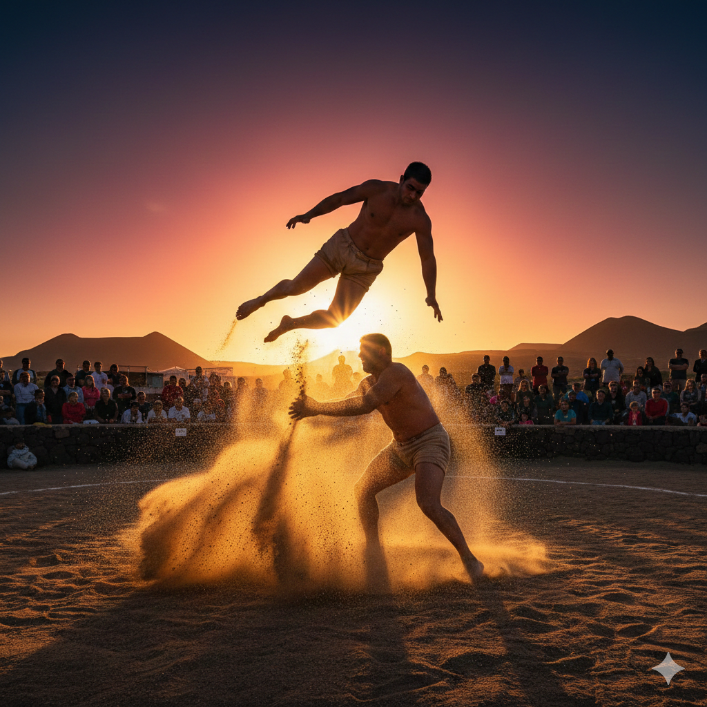 Lucha Canaria: El último agarrado