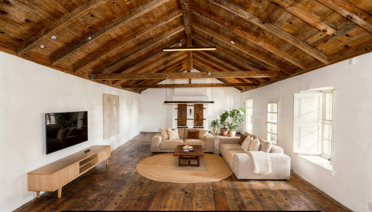 Salón — después de la reforma con IA