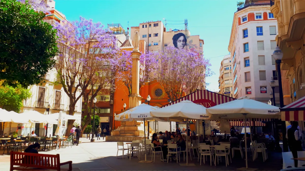 Skyline de Murcia al atardecer