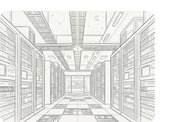 Storyboard — Data center interior