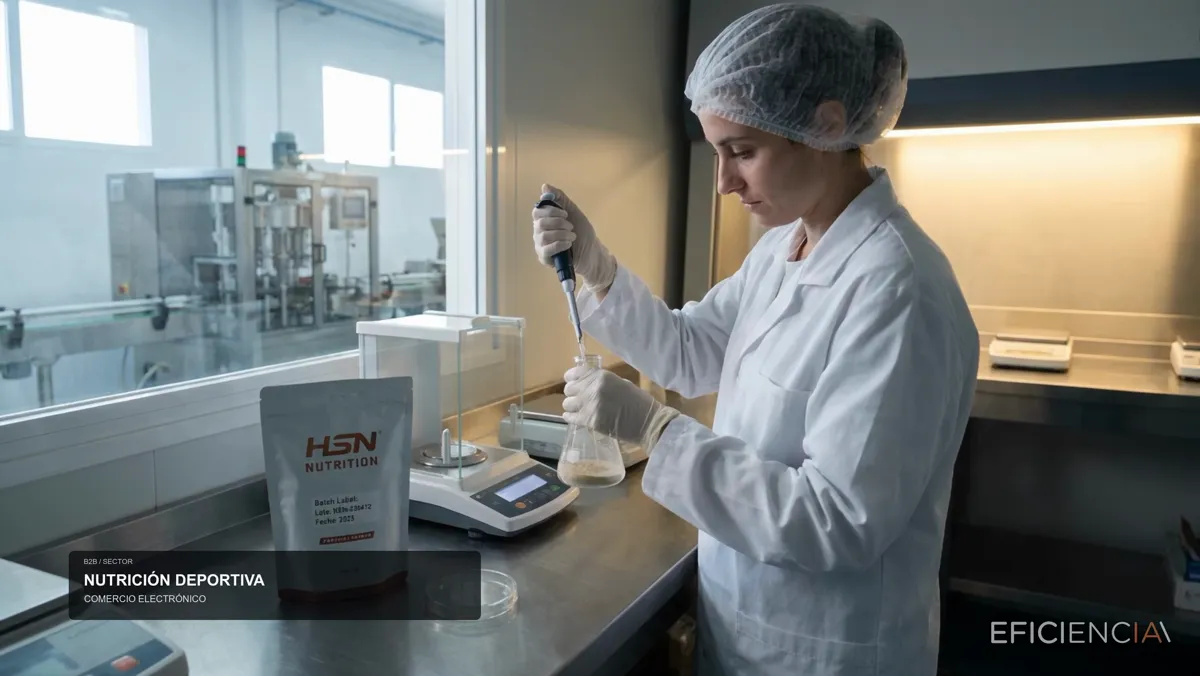 Athlete with a sports nutrition product in a gym generated with AI