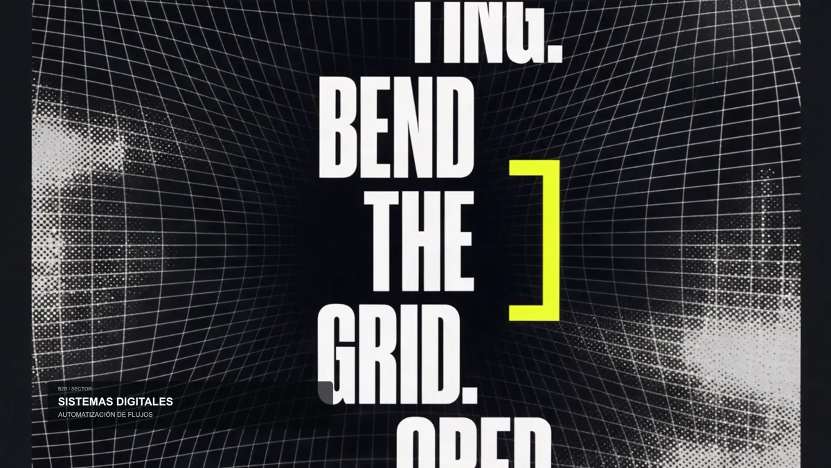 Kinetic typography over a three-dimensional mesh generated with AI